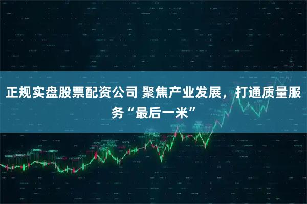 正规实盘股票配资公司 聚焦产业发展，打通质量服务“最后一米”