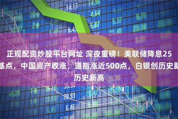 正规配资炒股平台网址 深夜重磅！美联储降息25个基点，中国资产收涨，道指涨近500点，白银创历史新高